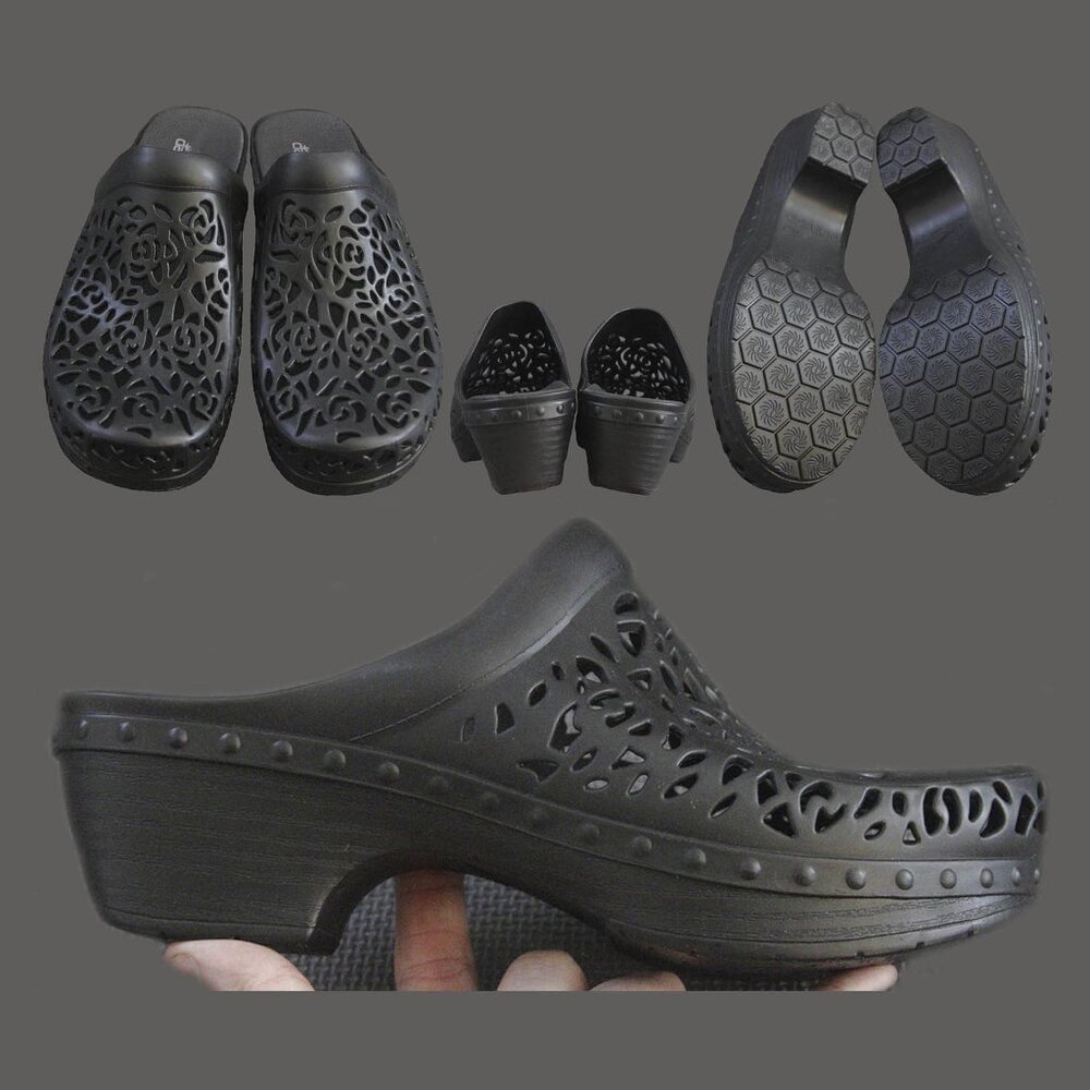 Dansko Cutout Heel Clogs Women’s Size US 10.5-11 EUR 41, Black